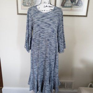 Lularoe Blue Stripe Maurine XL